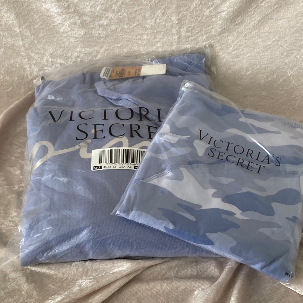 Victoria's Secret Light Blue Camo Lounge Set